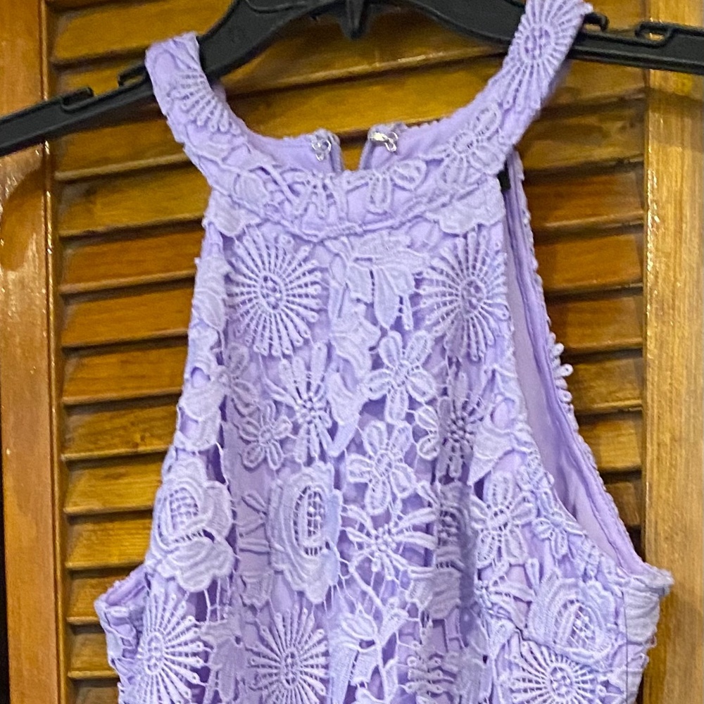 Lulu's purple lace dress